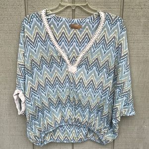 Skemo Beaded flutter Top